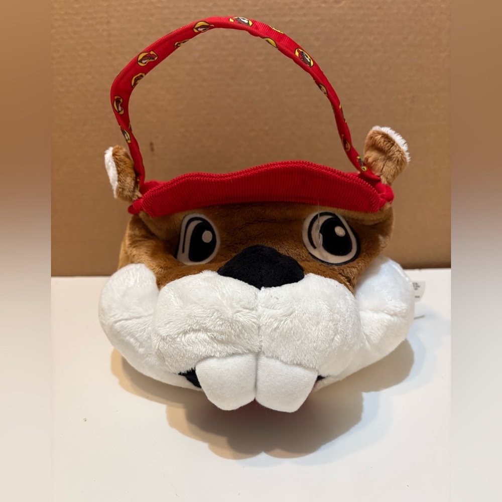 Buc-ee's Beaver Head Plush Bag Easter/Halloween Basket 8" Wide